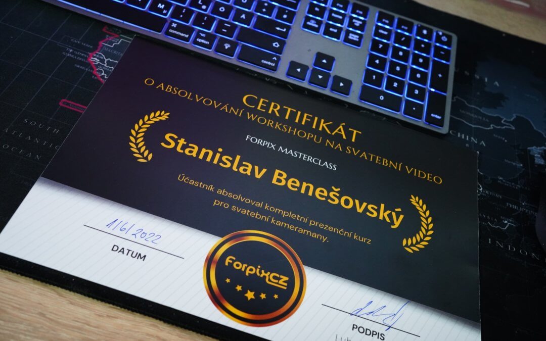 Absolvoval jsem Masterclass pro svatební kameramany